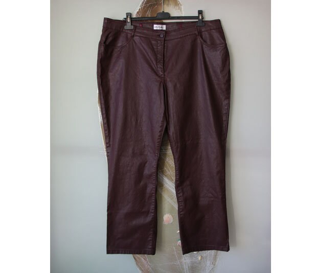 Ulla Popken Pantaloni Capri Donna – Jersey Di Cotone Elasticizzato, 7/8, Vita Elastica – Prodotto Certificato Oeko-Tex