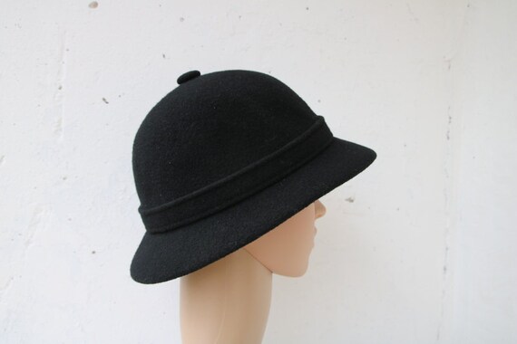 KANGOL Black Trilby Hat Fully Lined Fedora Unisex