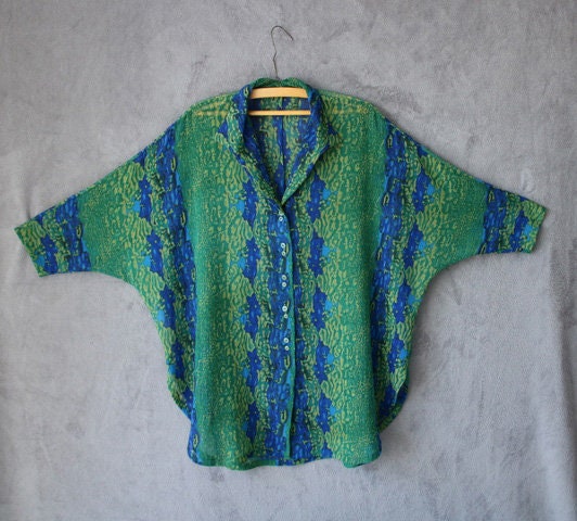 Oversized Polyester Blouse with Top Women Tunic Size XXL