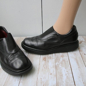 Salvatore Ferragamo Chaussures noires en cuir à plateforme épaisse pour femmes 39,5 € / 6,5 UK / 9,5 US