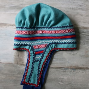 Women's Sami Style Handmade Hat Lapland Scandinavian Folk Art image 7