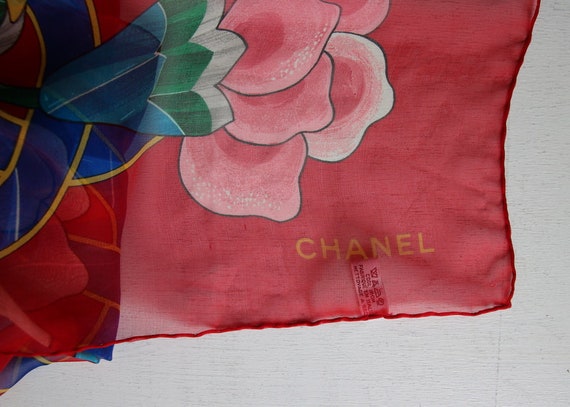 希少 CHANEL vintage スカーフ 新品 CHANEL 1995年 ヴィンテージ スカーフ パレオ バンダナ