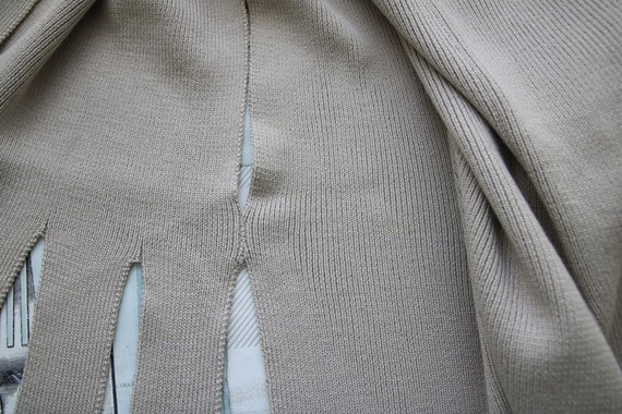 Avantgarde Knit Vest Wool Polyacrylic Cardigan Me… - image 6