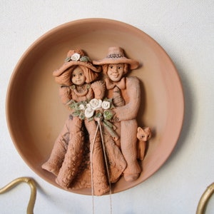 Terracotta Ceramic Plate Home Decoration Plate Wall Decoration