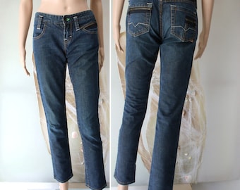 BOSS Femmes Blue Jeans Cigarette Pants Taille 27-32