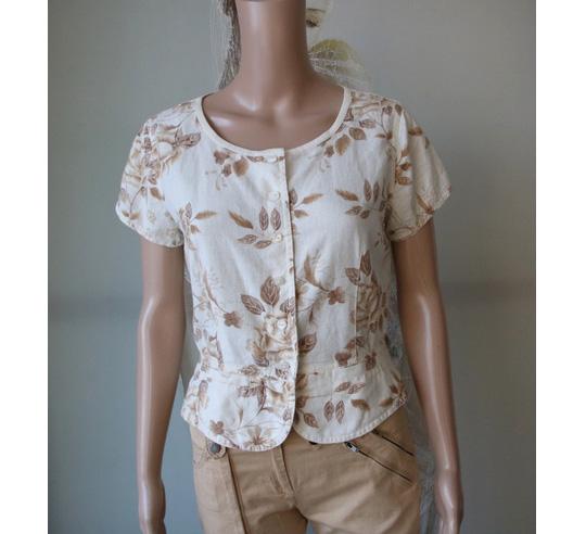 Chemise Femme Liz Claiborne Bleue à Rayures - Taille 2XL - Manches Courtes - Neuf Avec étiquettes - Coton/polyester