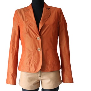 Vintage HUGO BOSS Orange Metallic Womens Blazer   Size Small