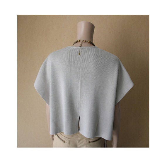 Avantgarde Knit Vest Wool Polyacrylic Cardigan Me… - image 2