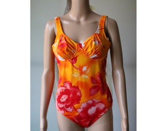 Vintage Multicolor Bright  Piece Swimsuit 14/36