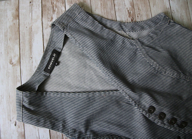 トップス 1930's US vintage stripe vest Non Stock 1930s Wabash Stripe Work Vest Vintage Railroad