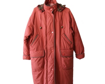 Martinelli Women's Terracotta Puffer Jacket Coat Large Size