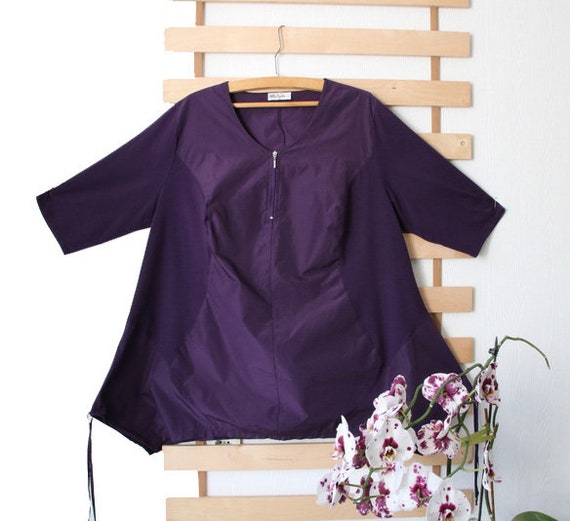 Ulla Popken Purple Tunic Dress Women ...