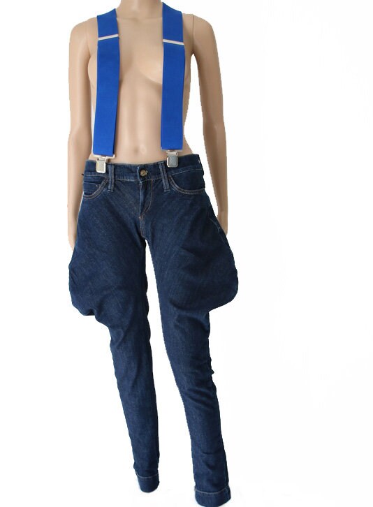 MISS SIXTY Blue Denim Trousers Riding Breeches Jeans Women