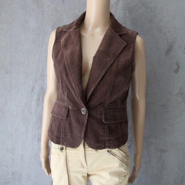Cozy Corduroy Style Quilted Vest
