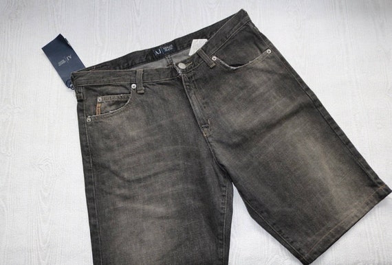 Armani Jeans Gray Denim Glitter Sparkle 
