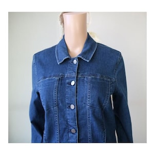 Calvin Klein Women&#39;s Blue Denim Jacket Cotton Blazer Small Size