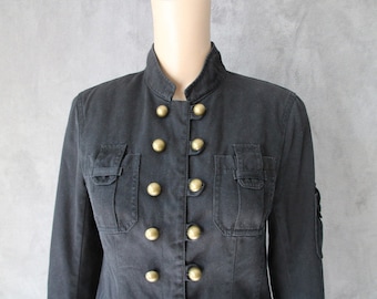 Black Women's Blazer Cotton Blazer Small Size