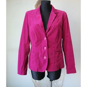 BONITA Corduroy Blazer Women Cotton Blazer Medium Size