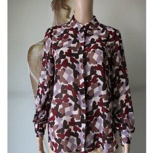 MISSONI by Lindex Women&#39;s Blouse Multicolor Polyester Shirt Small Size