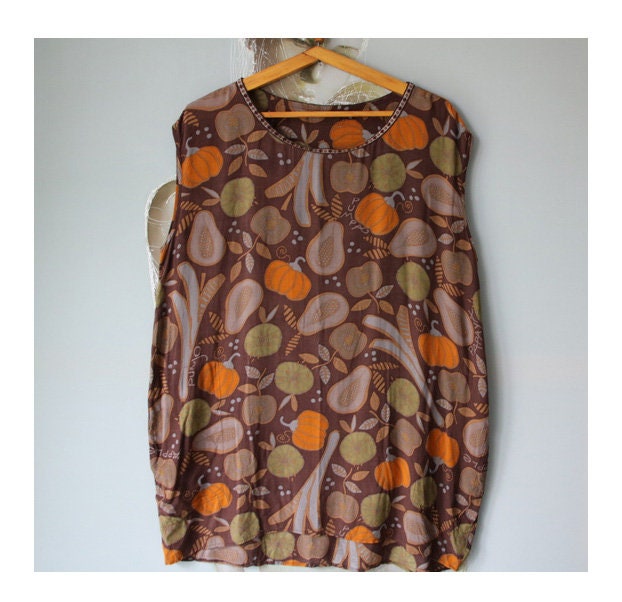 GUDRUN SJODEN Sleeveless Blouse Women's Viscose Blouse Size L