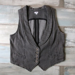 Black White Striped Vest Women&#39;s Cotton Vest XL Size