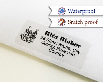 100 custom return address