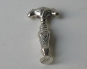 Antique Dutch 18th century silver pocket corkscrew