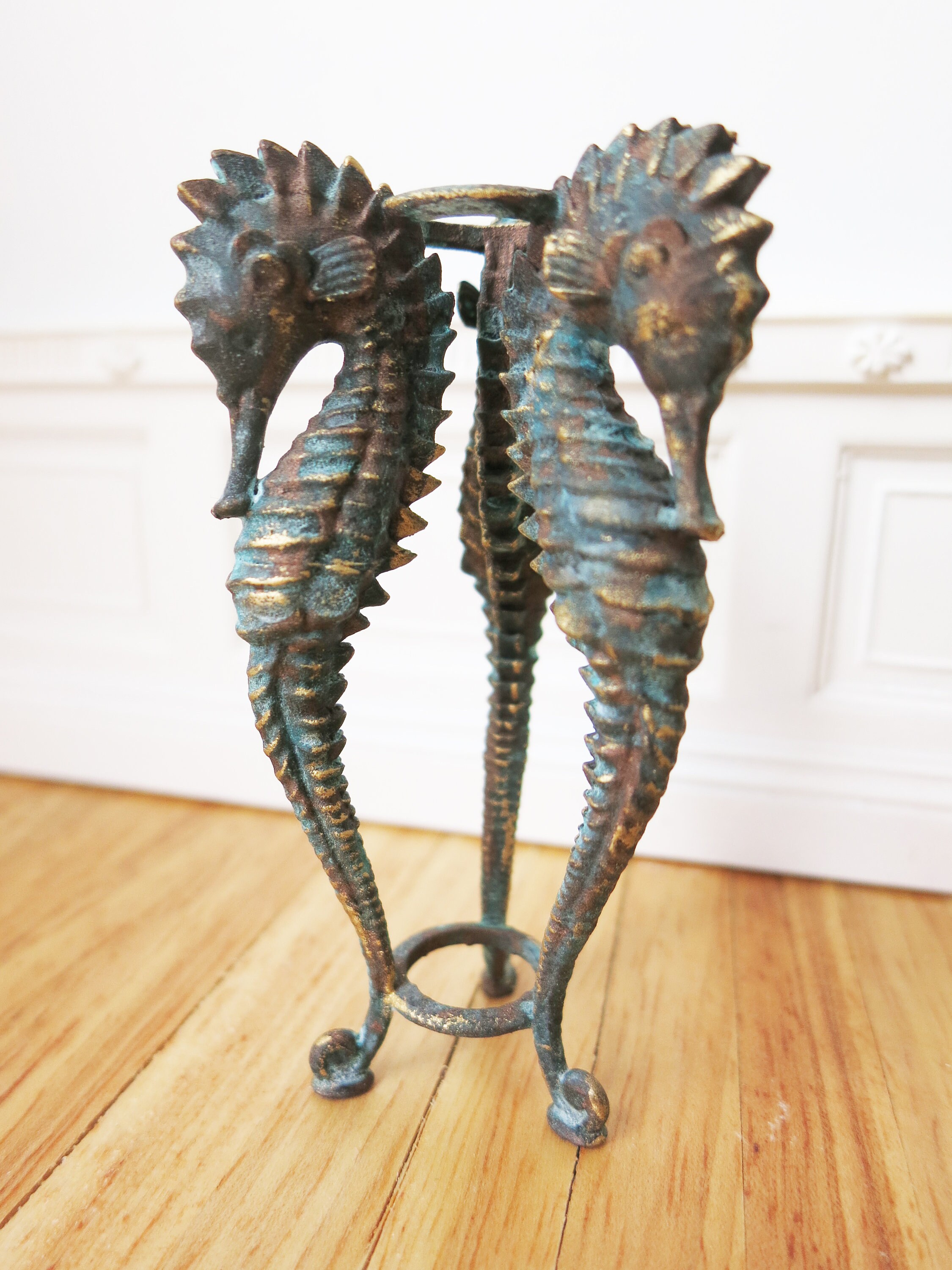 Vintage Seahorse Stand for Fishbowl Original Design only the Stand, Fishbowl is Not Included Etsy