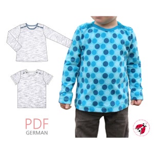pdf - &quot;Button-Shirt&quot; sewing patterns Gr. 92-164 (18 month - 16 years)
