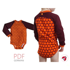 pdf - BODYSUIT &quot;Smartie&quot; sewing patterns Gr. 56-98 (Sizes Newborn-3y) - german