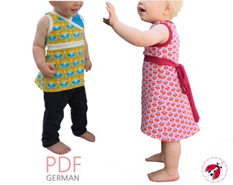 PDF Kleid & Tunika Gr. 74-128 - Schnittmuster Nähanleitung Beamerdatei