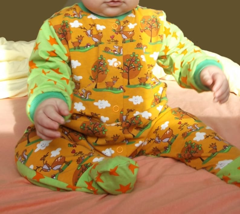 pdf Sizes Newborn-5T coverall romper Heinrich sewing pattern Gr.50-110