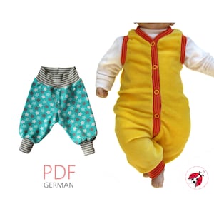 pdf - Romper Babytrousers &quot;Starter&quot; sewing pattern Gr. 44-92 (Preemie - 24 month)