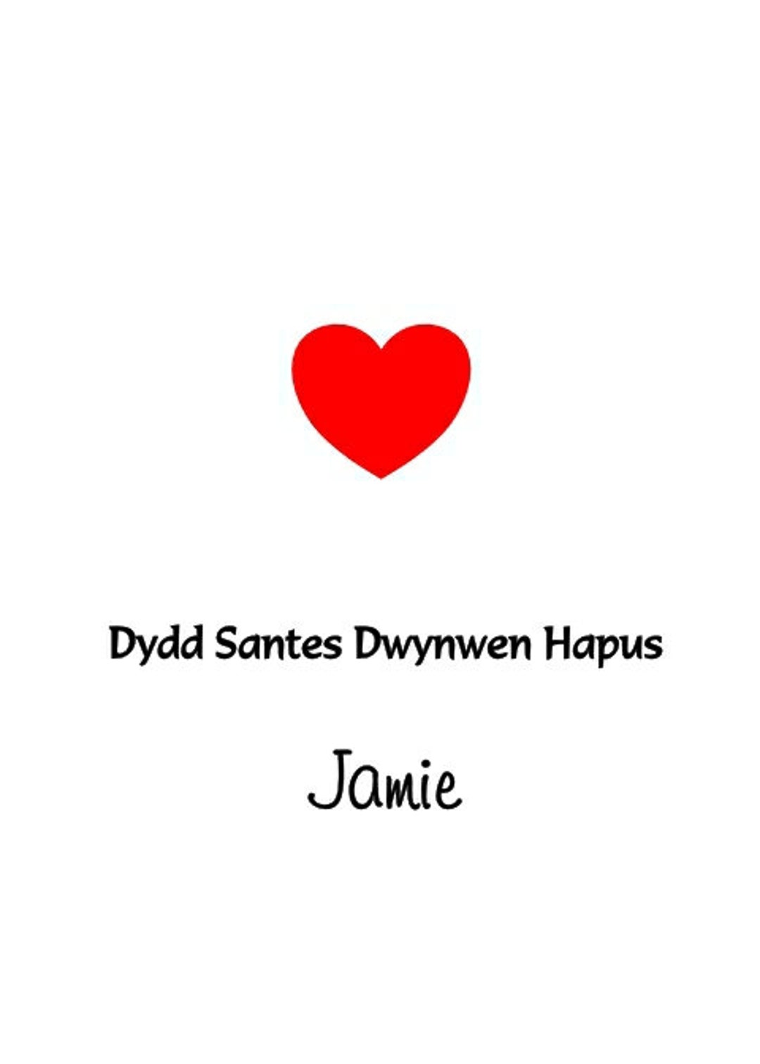 Welsh Language Valentine’s Day Card For Husband – ‘Dydd Santes Dwynwen Hapus Gwr’ With Colorful Tassel Embellishment
