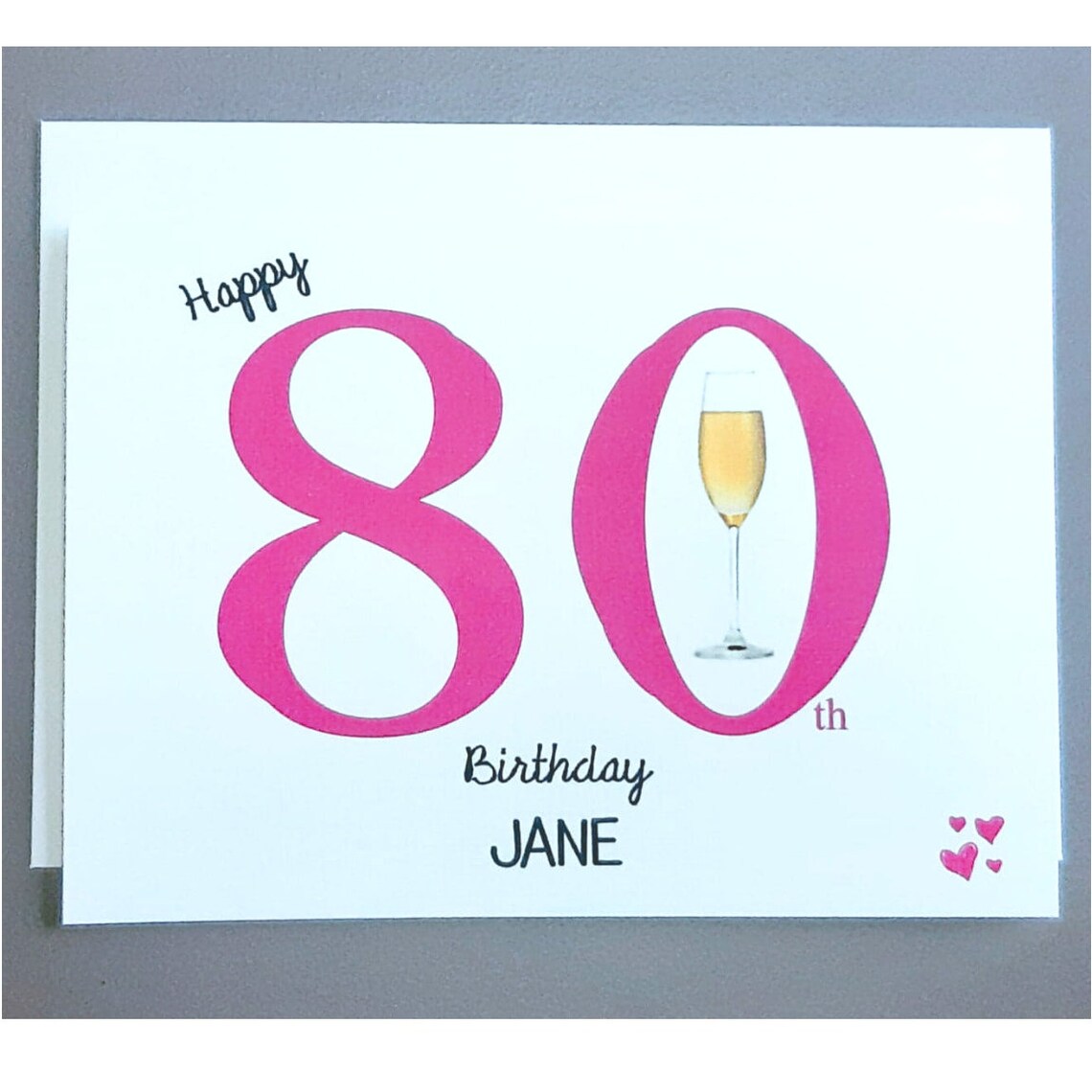 Personalised 80th Birthday Card for Her 80 Eighty Years | Etsy