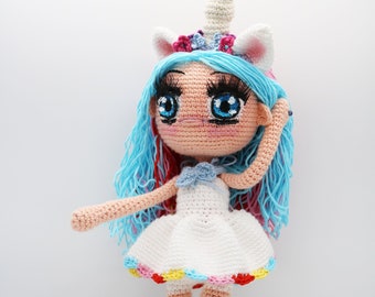 Pattern Amigurumi Unicorn Doll