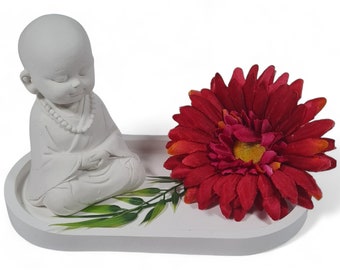 Handmade latex full-form casting mold latex mold concrete casting mold latex mold casting mold concrete mold for sculptures sitting Buddha (195)