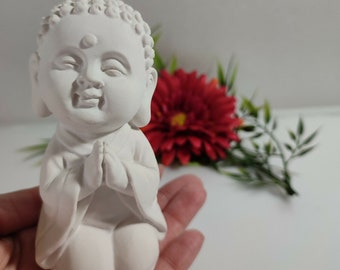 Handmade latex full-form casting mold latex mold concrete casting mold latex mold casting mold concrete mold for sculptures Buddha praying (219)