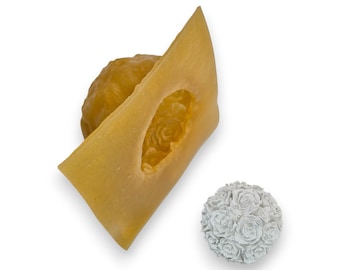 Betongießform aus Latex – Rosenkugel halb | 3D Gießform