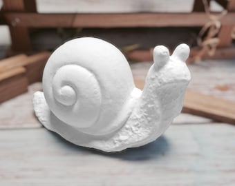 Latex mold, latex mold for a beautiful snail (254) for self-casting beautiful snail figures, suitable for concrete or plaster, etc. DIY