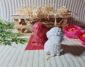 Handmade Latex Full Form Casting Mold Latex Mold Concrete Casting Mold Latex Mold Casting Mold for Sculptures Lamb Sheep Lamb (179)
