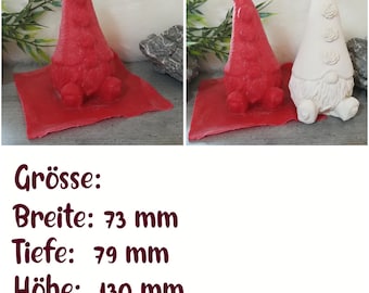 Latex full-form casting mold Latex mold Concrete casting mold Latex mold Casting mold for sculptures Dwarf Gnome with roses (014)