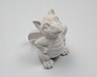 3D Dragon Casting Mold / 3D Dragon Mold Made of Latex / Dragon Figurine / Concrete Casting Mold for Garden / Fantasy Decor / Garden Decoration / Handmade