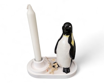 DIY 3D Mold, super quality, full mold DIY casting mold made of latex, suitable for raysin, concrete and more, standing penguin (303)
