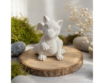 Small Dragon Latex Mold Dragon Figure | Concrete Casting Mold Raysin Keraflott | Mini Dragon Figure Small Handmade Germany