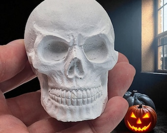 3D casting mold skull // Latex mold for concrete plaster Raysin Stewalin // Halloween decoration skull // Casting molds DIY concrete mold // Halloween decoration