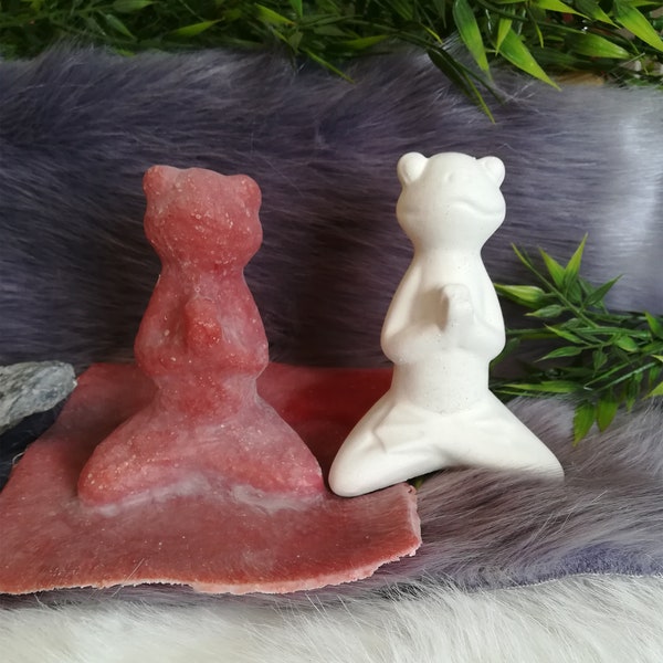 Handmade Latex Full Mold Latex Mold Concrete Casting Mold Latex Mold Casting Mold for Sculptures Frog Yoga Frog Frog 02