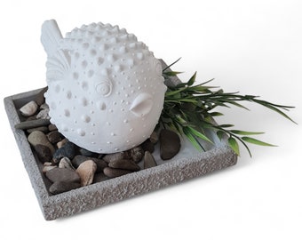 DIY-Gießform aus Latex, geeignet für Reliefgießmassen und Zement Kugelfisch (295) Mold aus Latex, Concrete Mold immer eine gute Geschenkidee