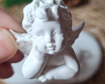 3D silicone mold angel matt concrete casting mold silicone mold for Raysin, epoxy resin, epoxy resin little angel little angel (020)