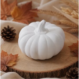Forma lateksowa do betonu w kształcie dyni, Raysin Keraflott, dekoracja jesienna, dekoracja na Halloween w kształcie dyni, 8 cm, ręcznie robiona w Niemczech